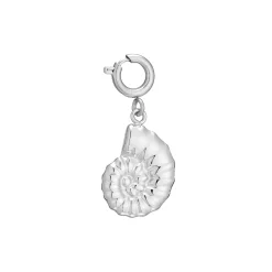 Charm Escargot acier argenté