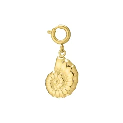 Charm Escargot acier doré or