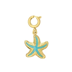 Charm Etoile de mer acier doré or