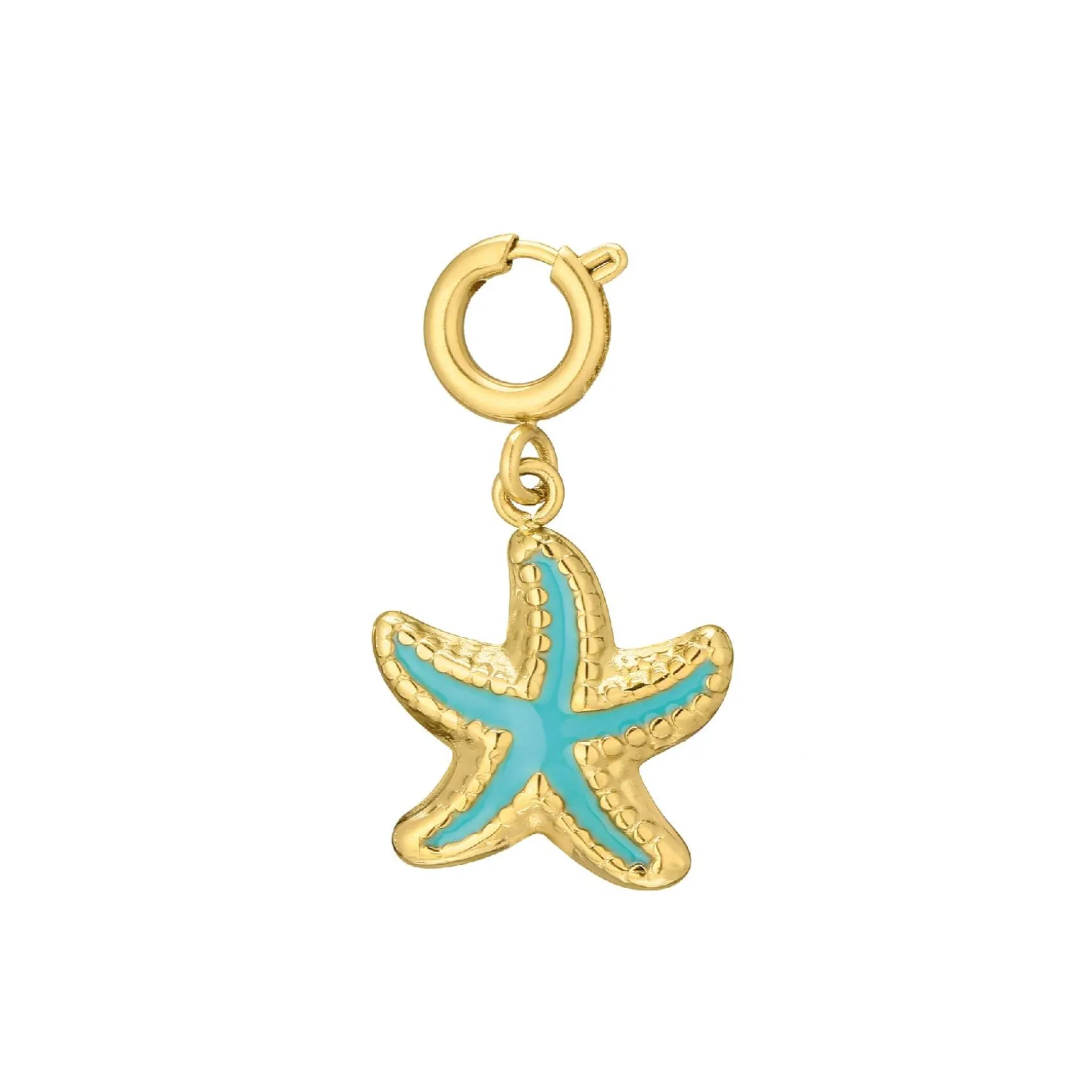 Charm Etoile de mer acier doré or