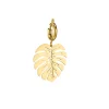 Charm feuille Monstera acier doré or