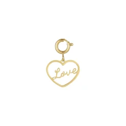 Charm Love acier doré or