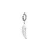 Charm Plume acier argenté