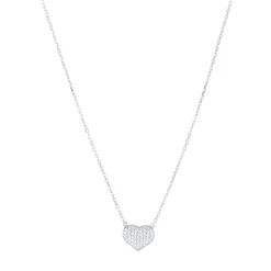 Collier Amour Argent 925 rhodié