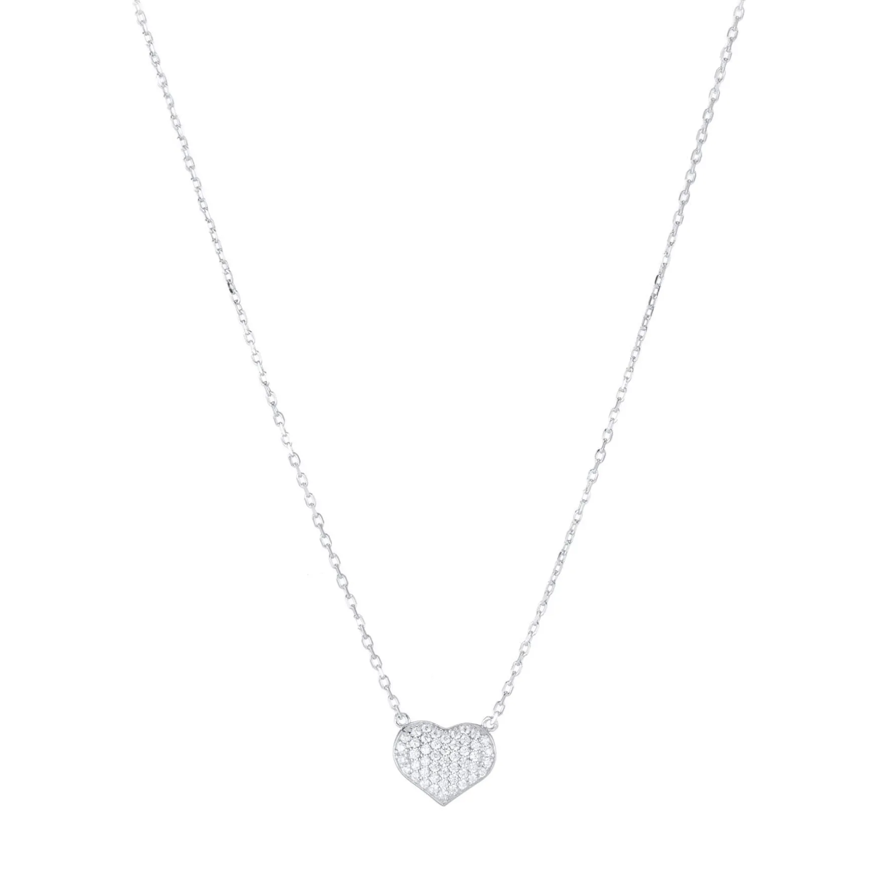 Collier Amour Argent 925 rhodié