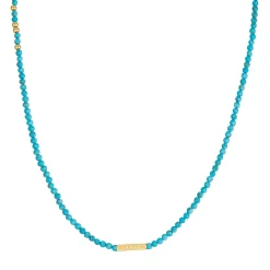 Collier Amour Howlite bleu
