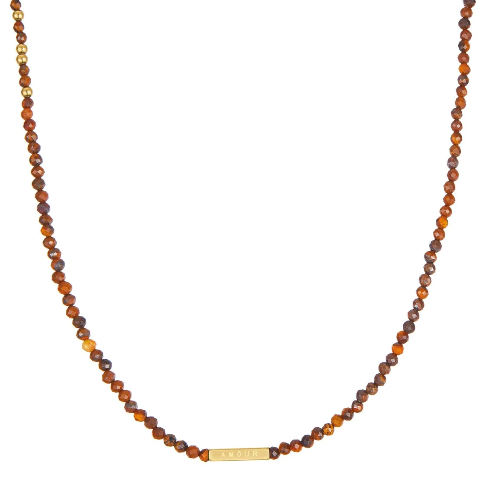 Collier Amour Oeil du tigre