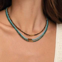 Collier Amour Oeil du tigre