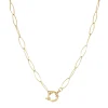 Collier Anneau doré Luza Charms