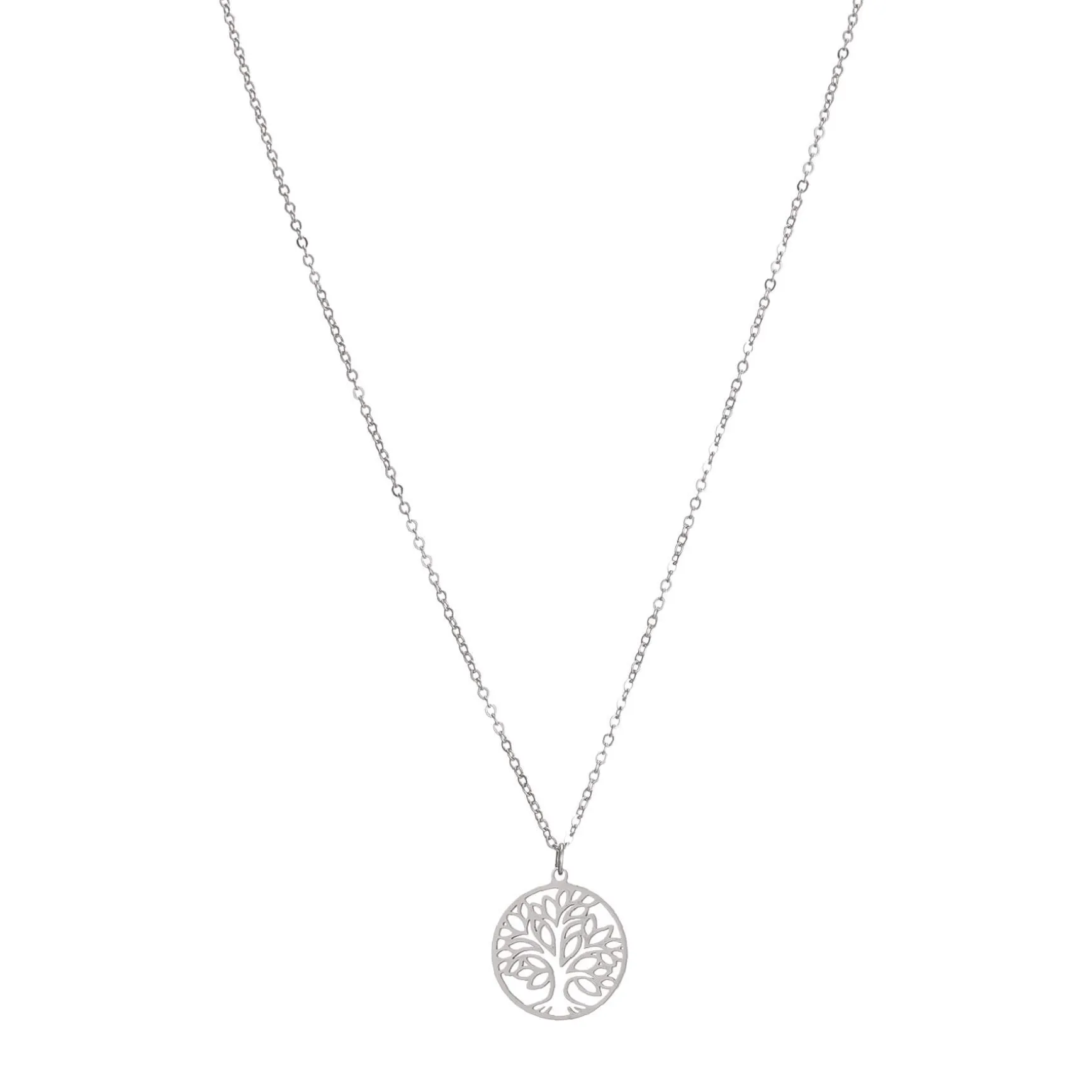 Collier Arbre de vie acier argenté