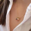 Collier Art H1 acier doré or