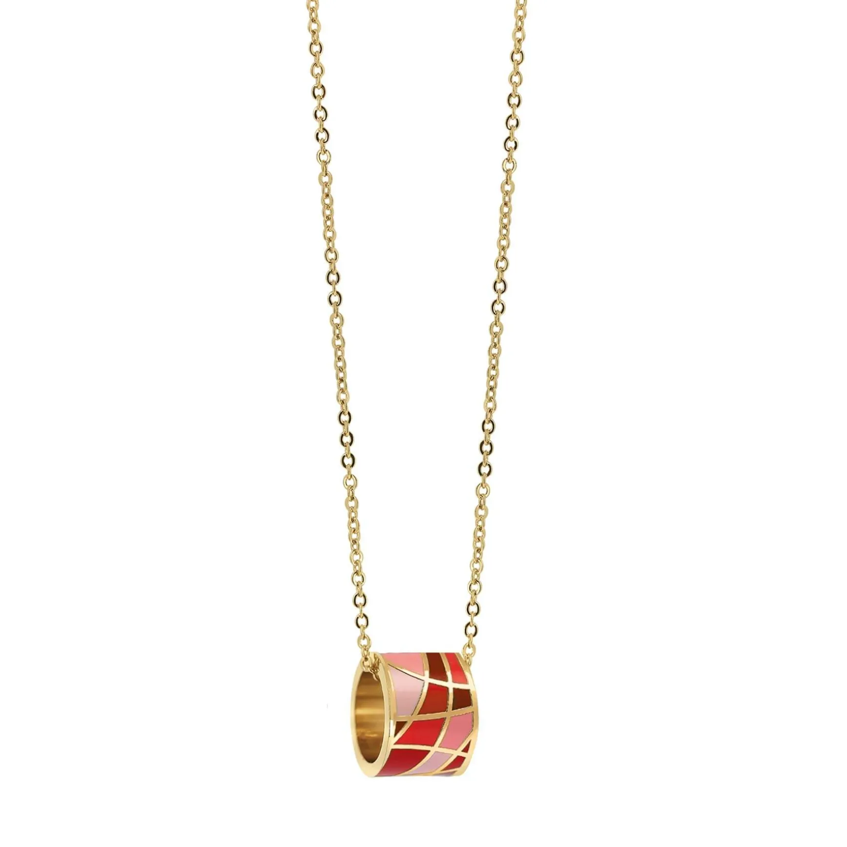 Collier Art M2 acier doré or