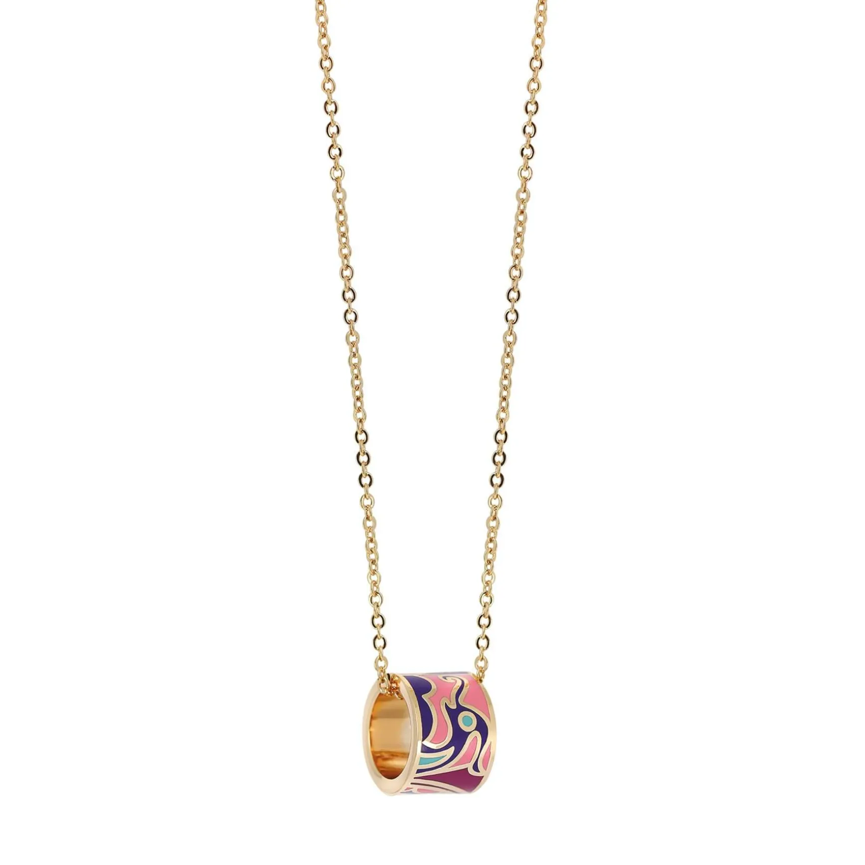 Collier Art P2 acier doré or