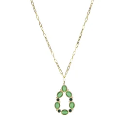 Collier Aurora pierres Cymophane