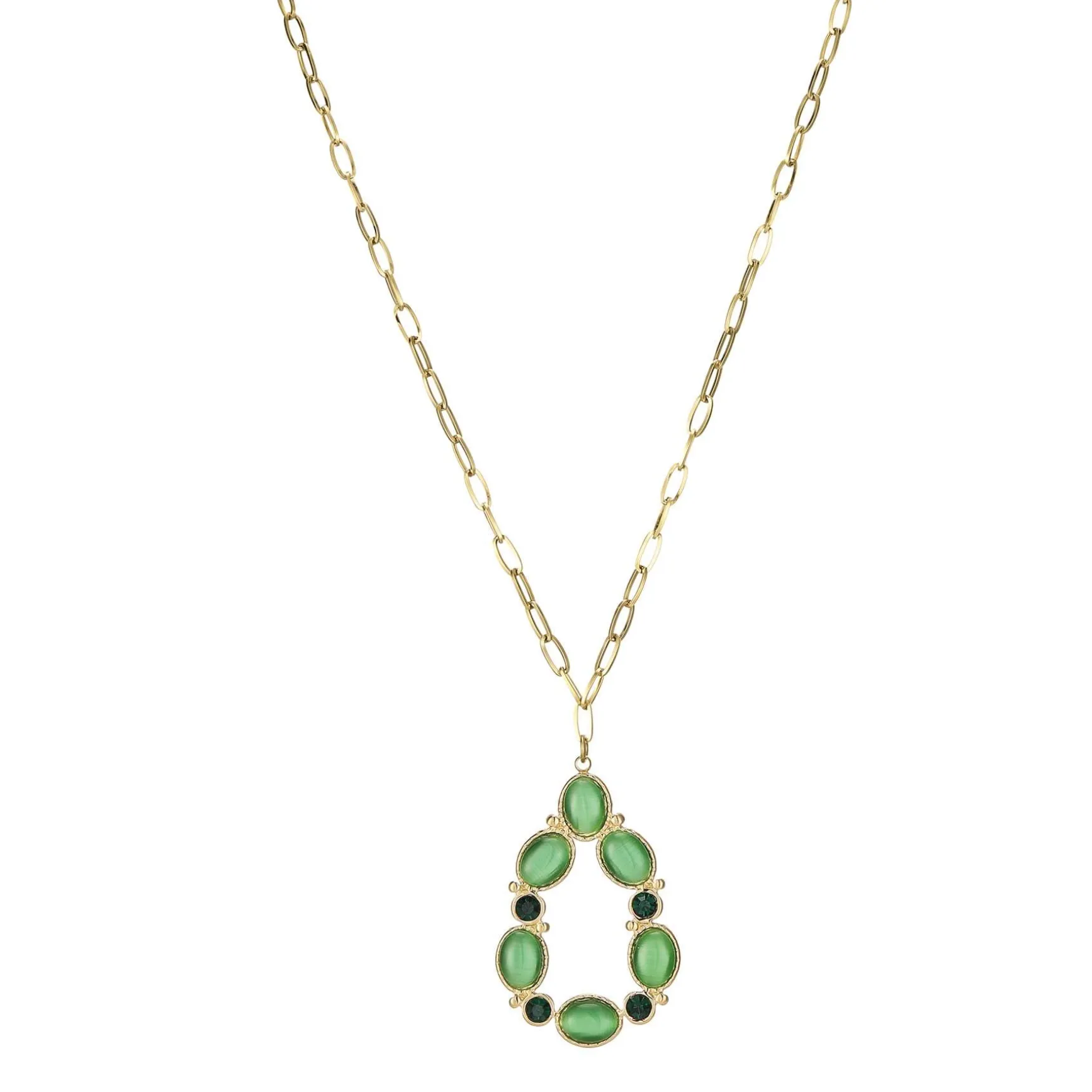 Collier Aurora pierres Cymophane