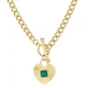 Collier Bianca acier doré or