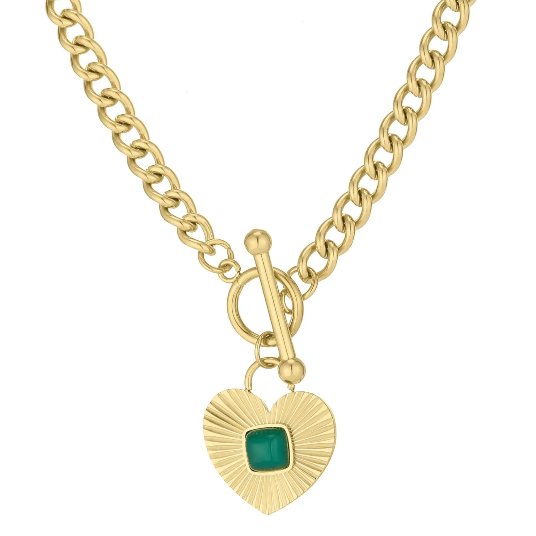 Collier Bianca acier doré or