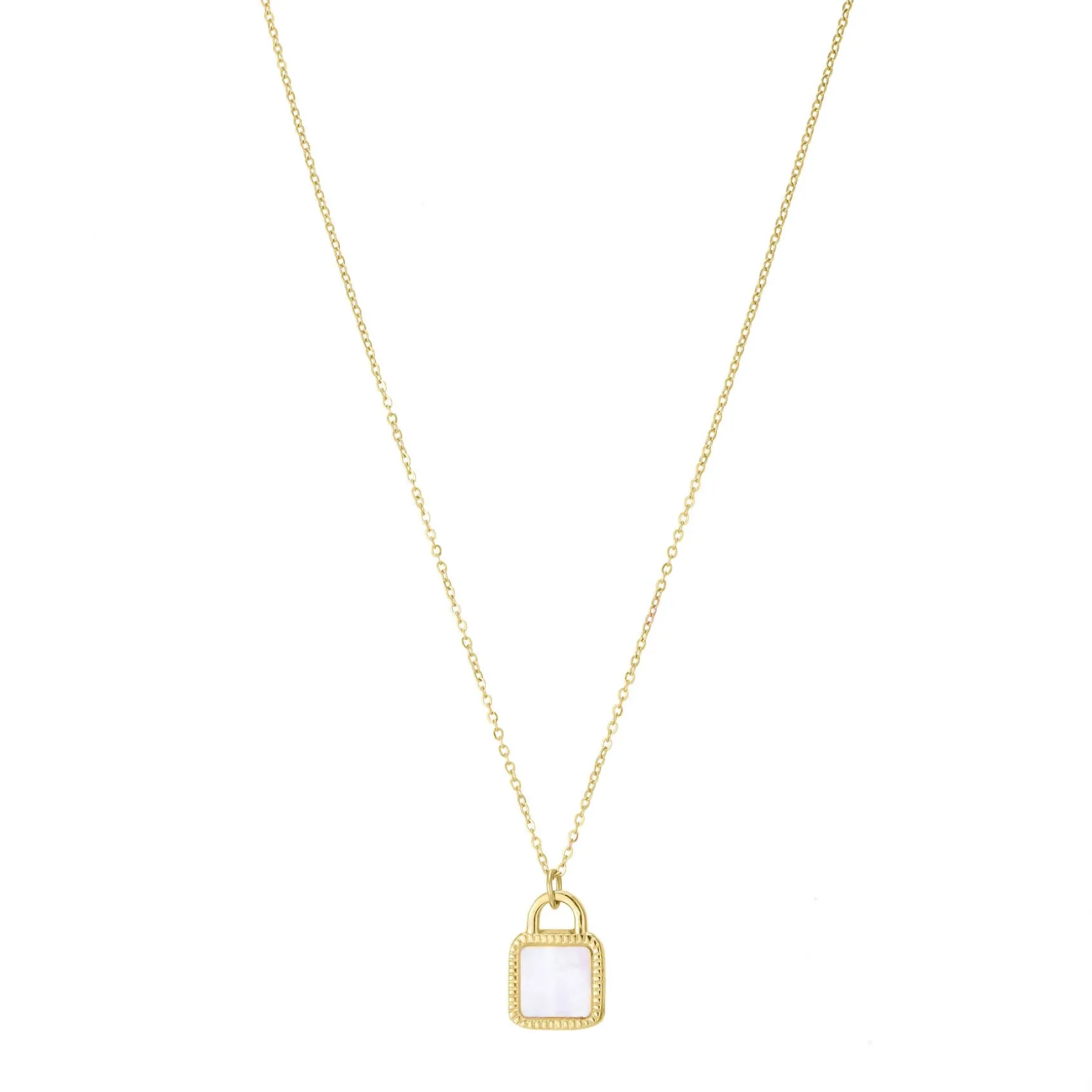 Collier Cadenas nacre doré or