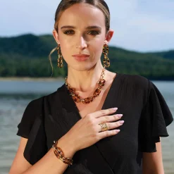 Collier charlotte acier doré or