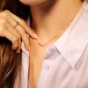 Collier Comete zircons bleus