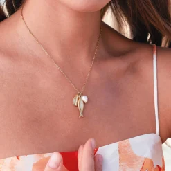 Collier Dory acier doré or
