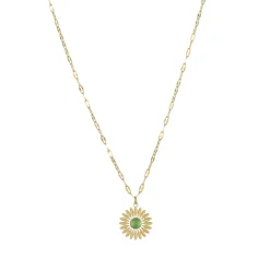 Collier Elios Aventurine verte