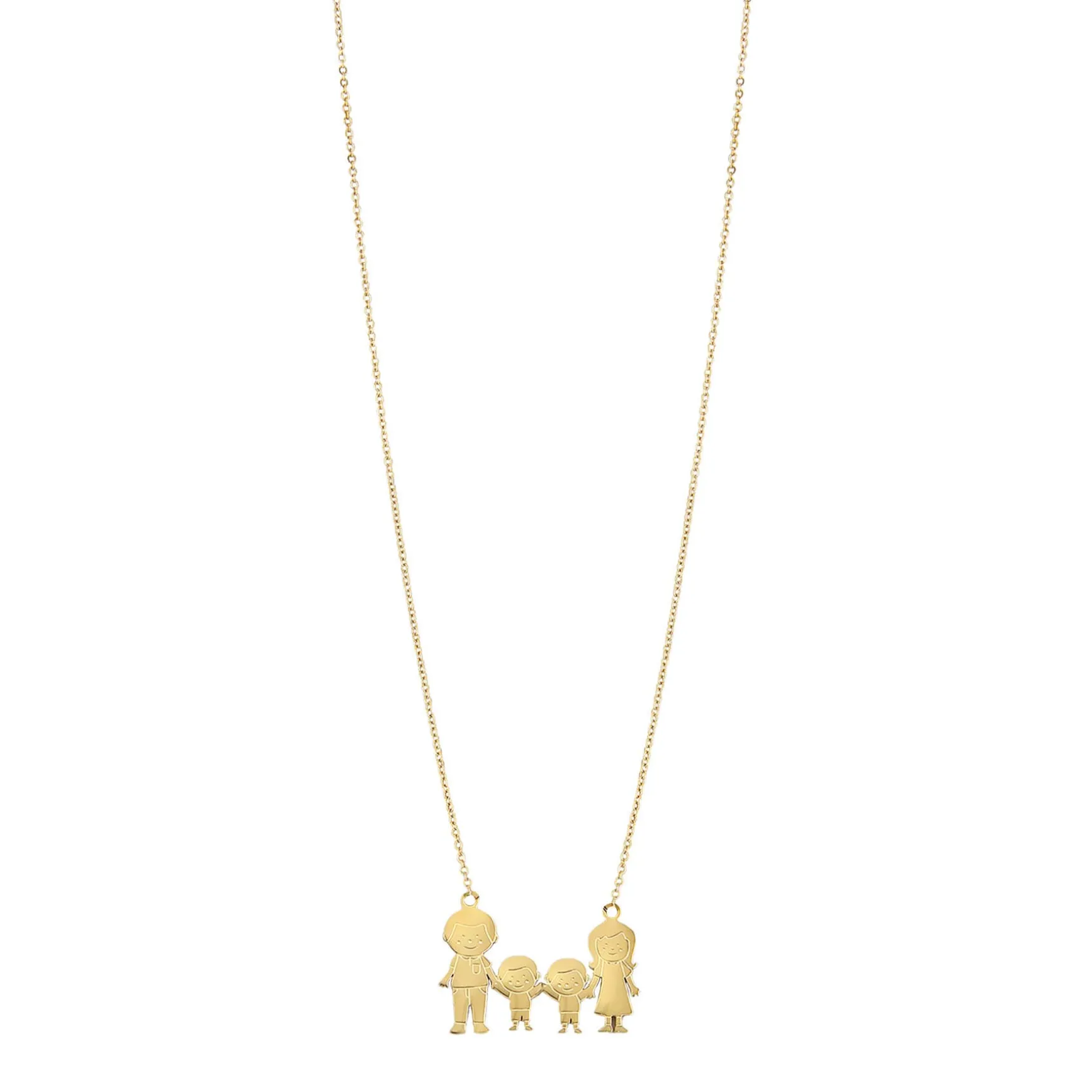 Collier Famili 4 doré or
