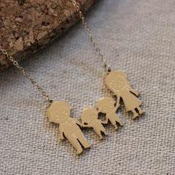 Collier Famili 4 doré or