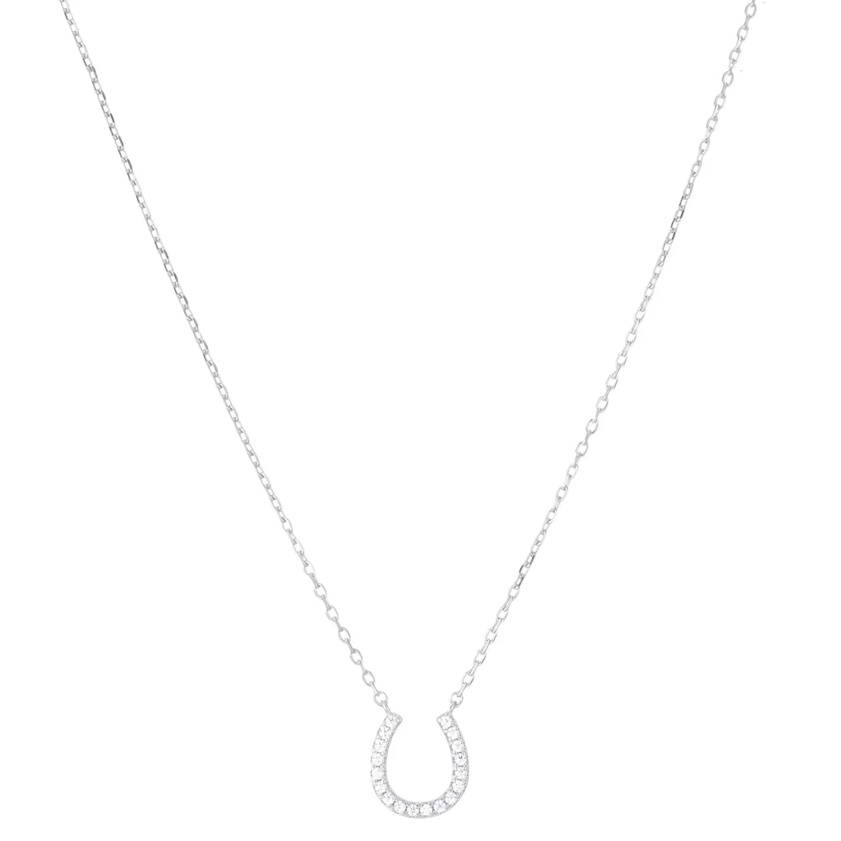 Collier Fer à cheval Argent 925 rhodié