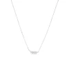 Collier Feuille Argent 925 rhodié