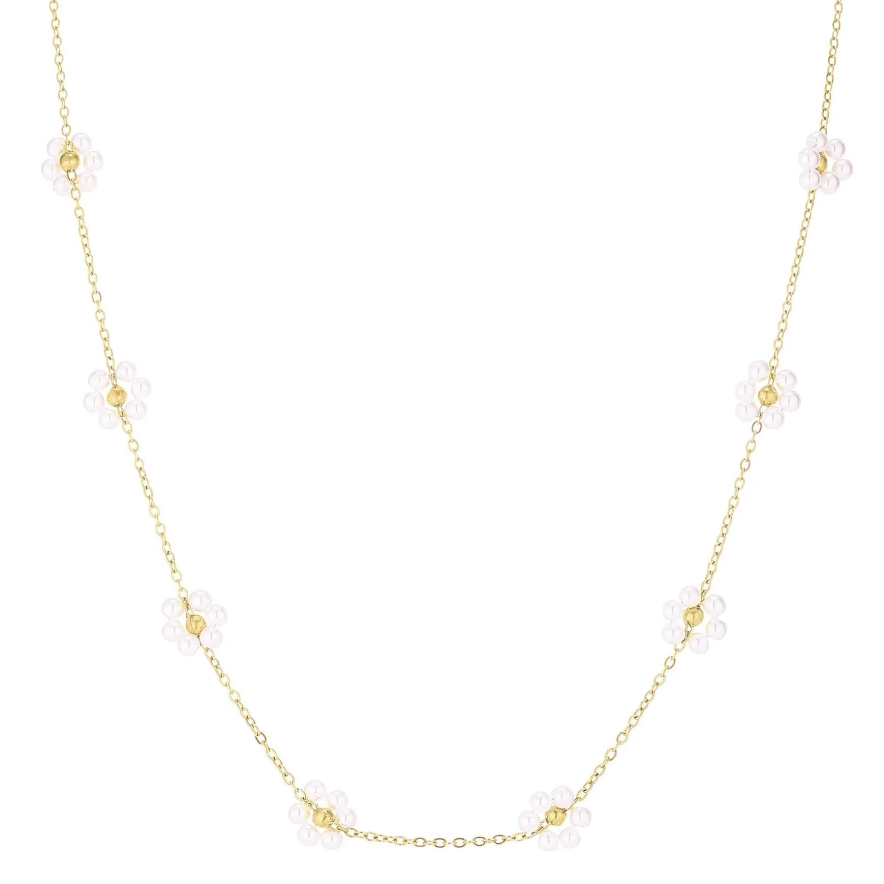 Collier Fleur Gisella nacre