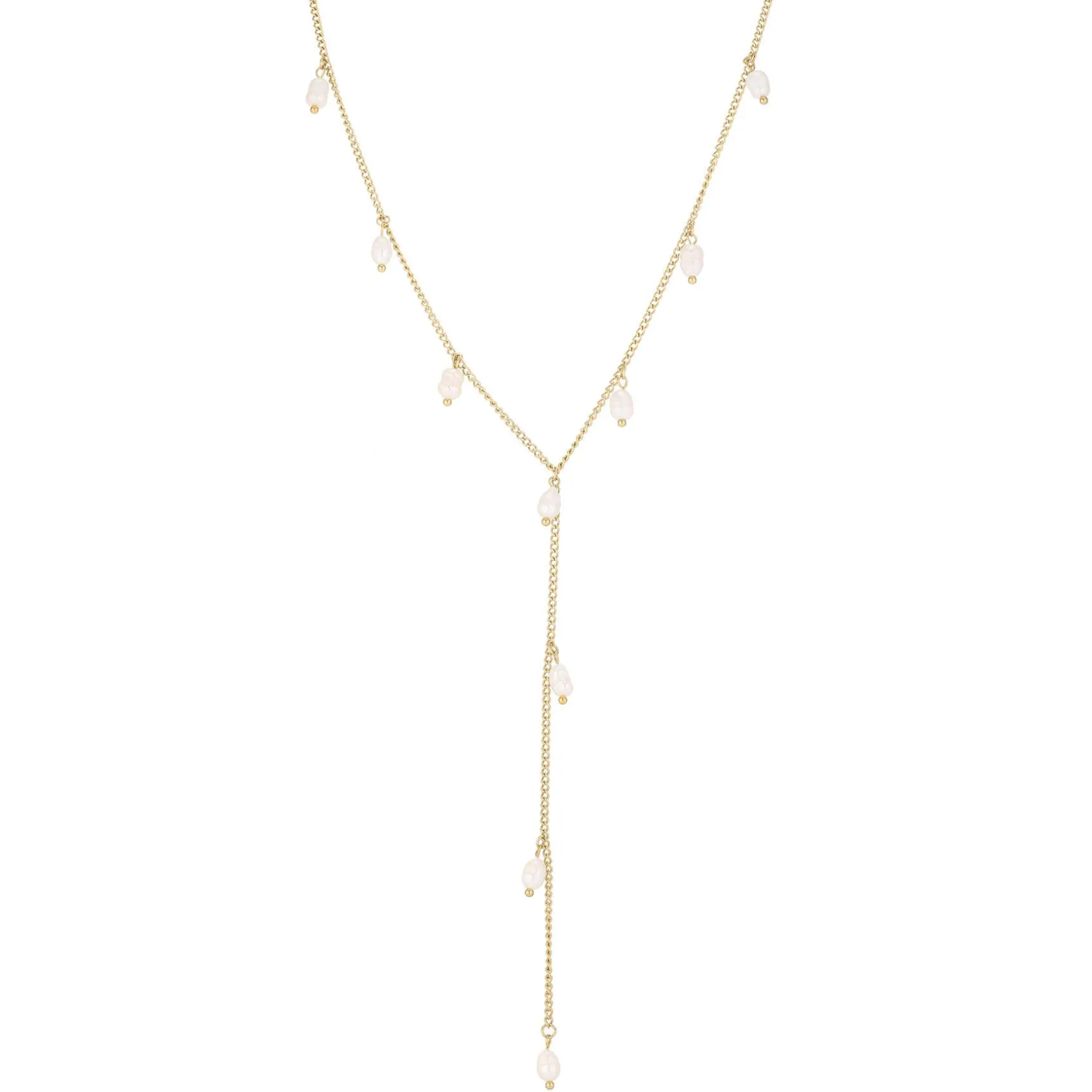Collier Gisela acier doré or