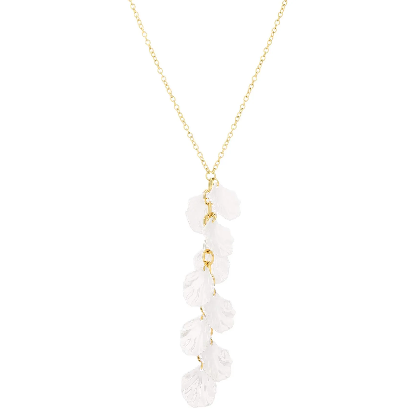 Collier Honorine acier doré or