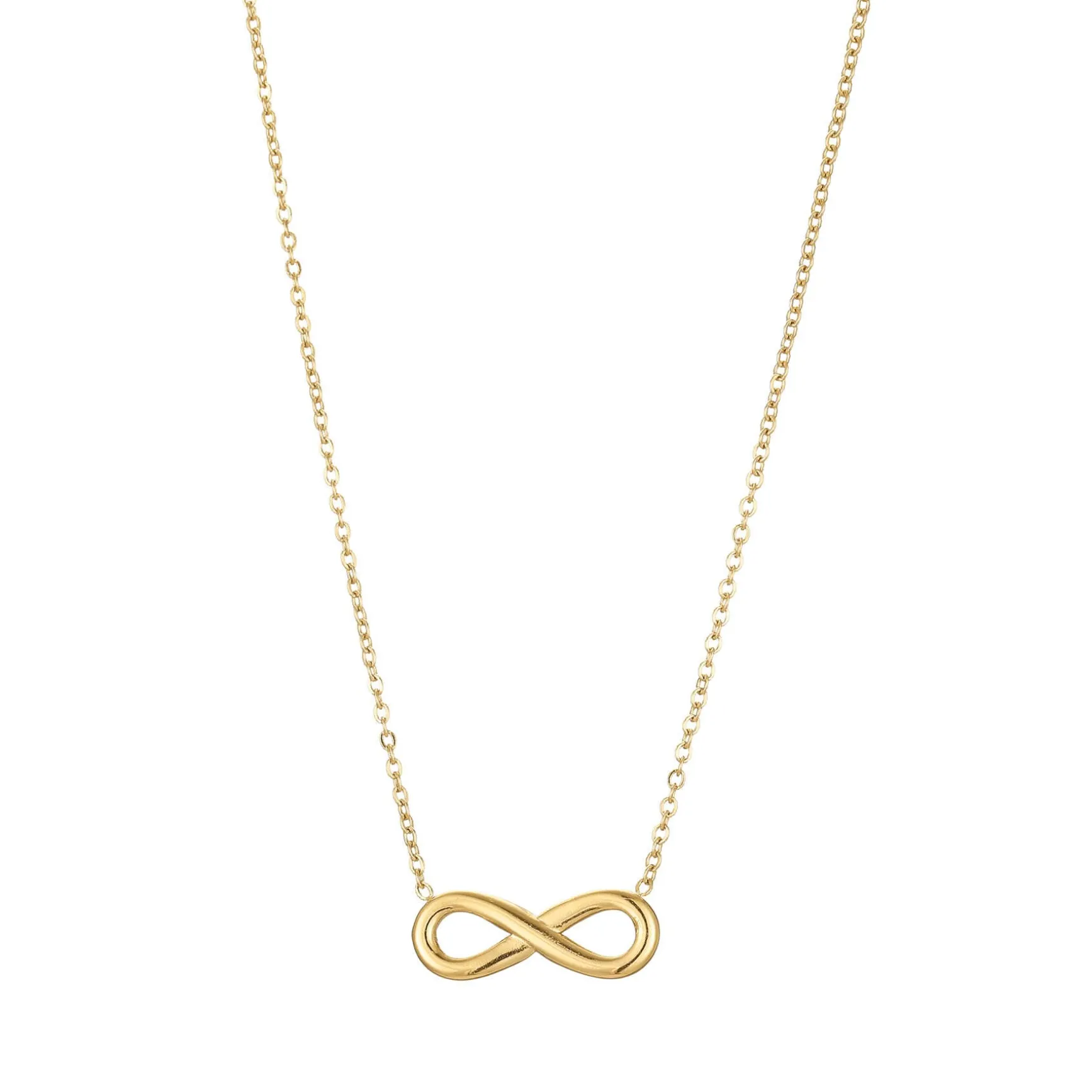 Collier infini Eve acier doré or