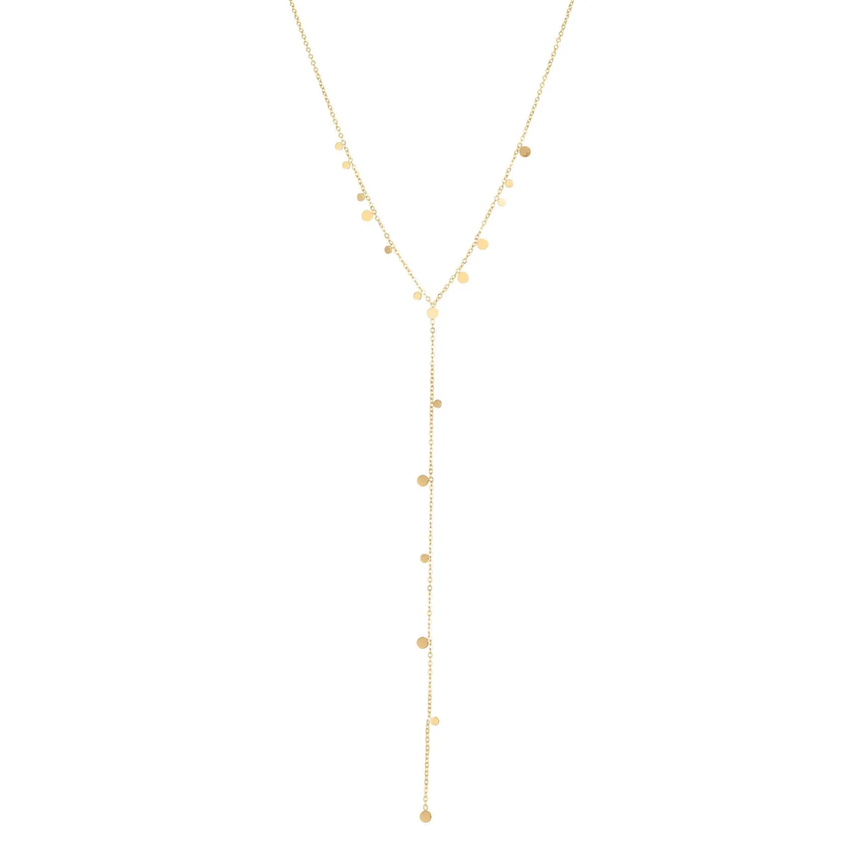 Collier Infinity acier doré or