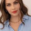Collier Isadora acier doré or
