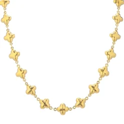 Collier Isadora acier doré or