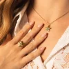 Collier Javie acier doré or