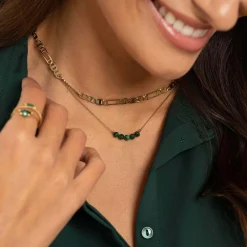 Collier Joan acier doré or