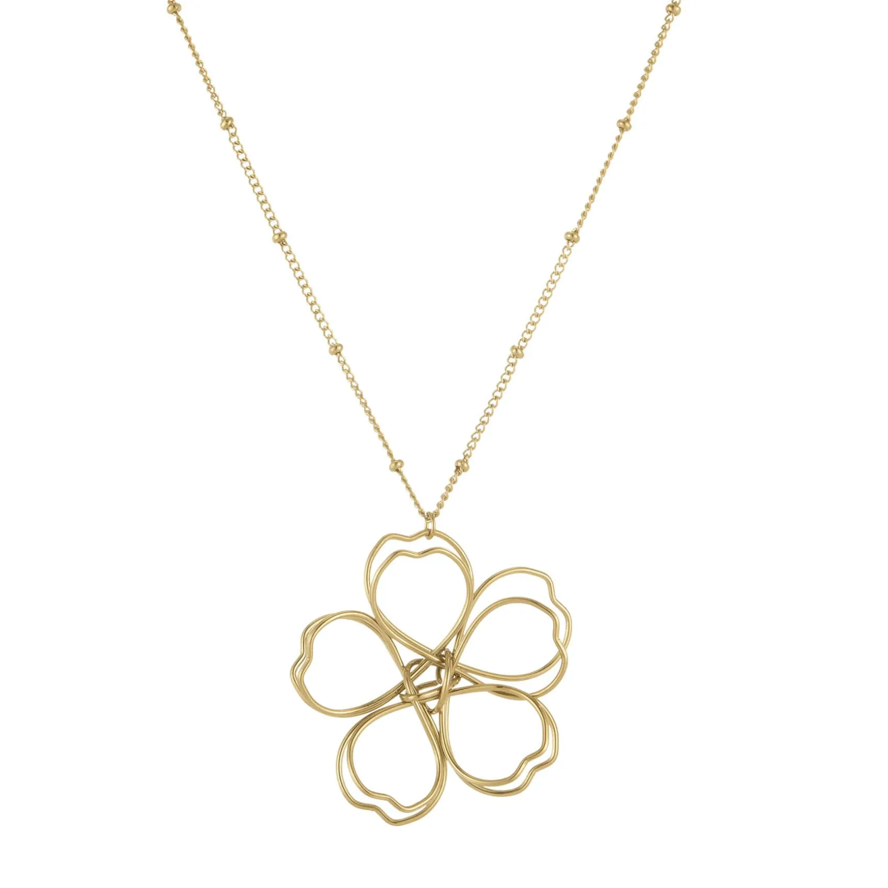 Collier Julia acier doré or