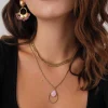 Collier Kario acier doré or rose