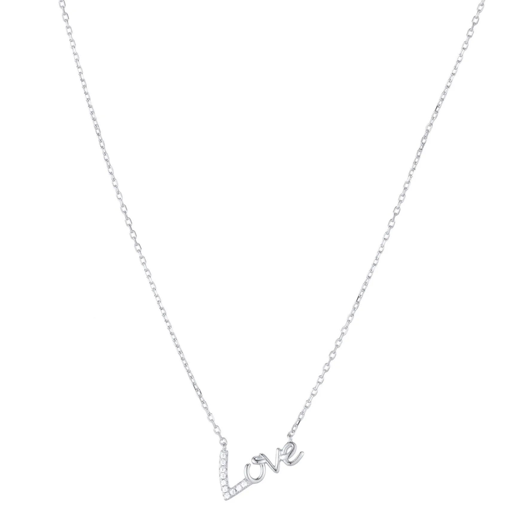 Collier Love Argent 925 rhodié