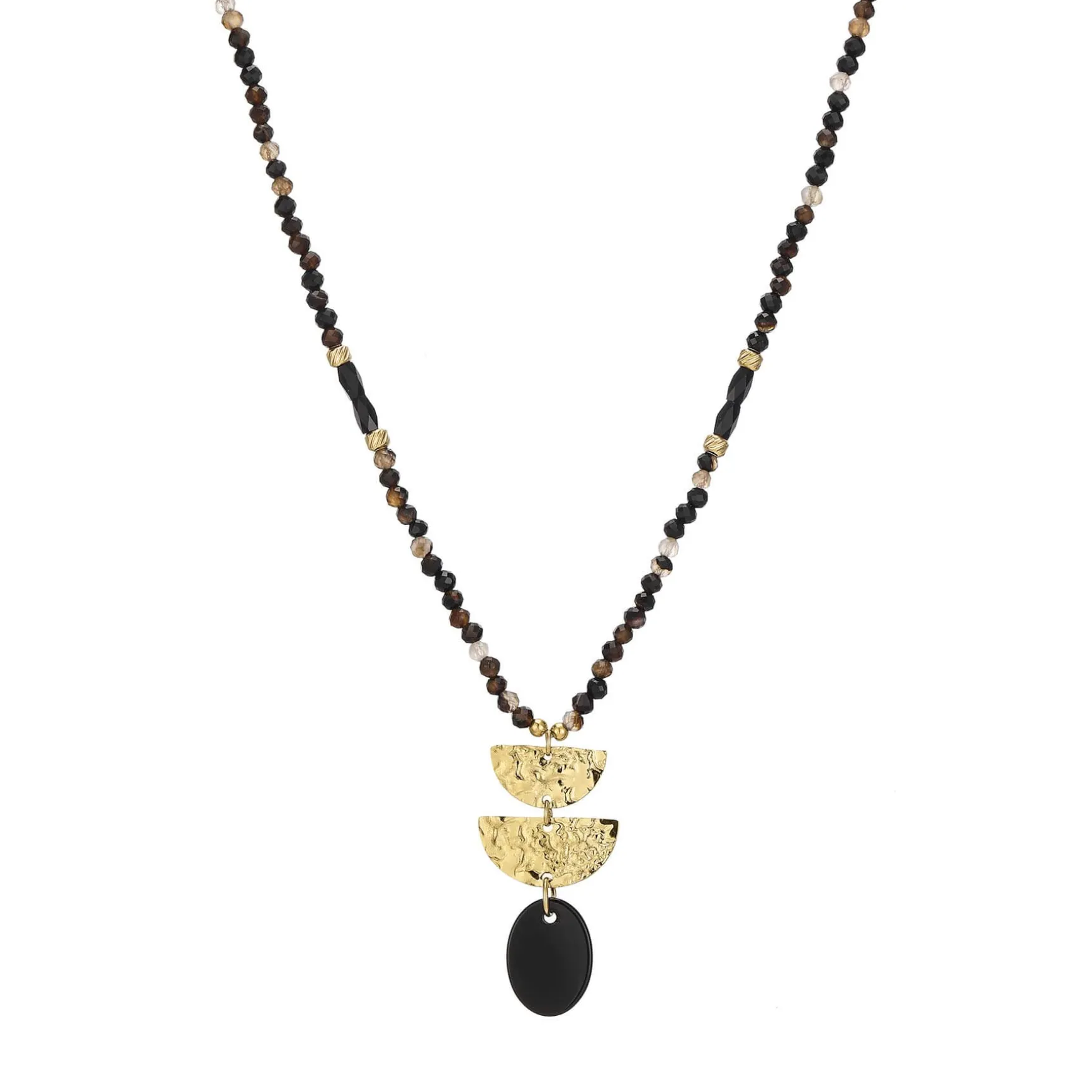 Collier Lucia Obsidienne noire