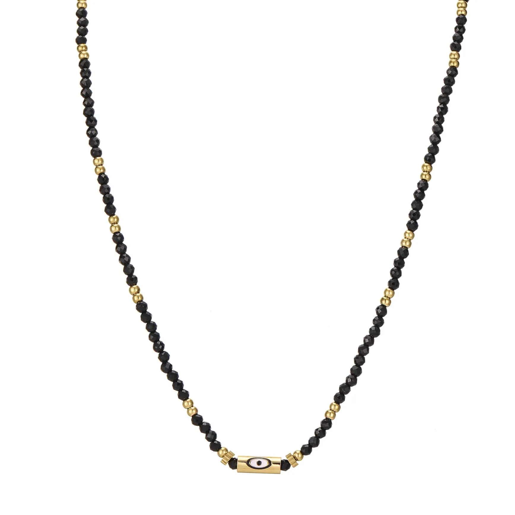 Collier Lucky Eye Obsidienne