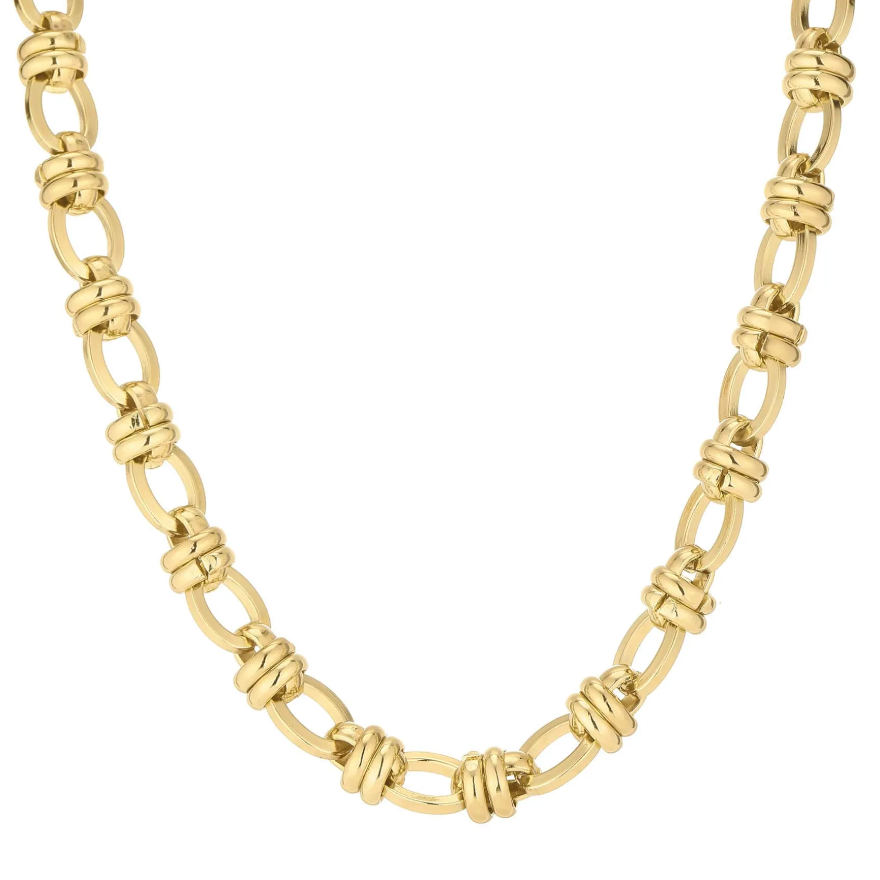 Collier maille Orla acier doré or