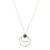 Collier Majo Pierre Apatite bleue