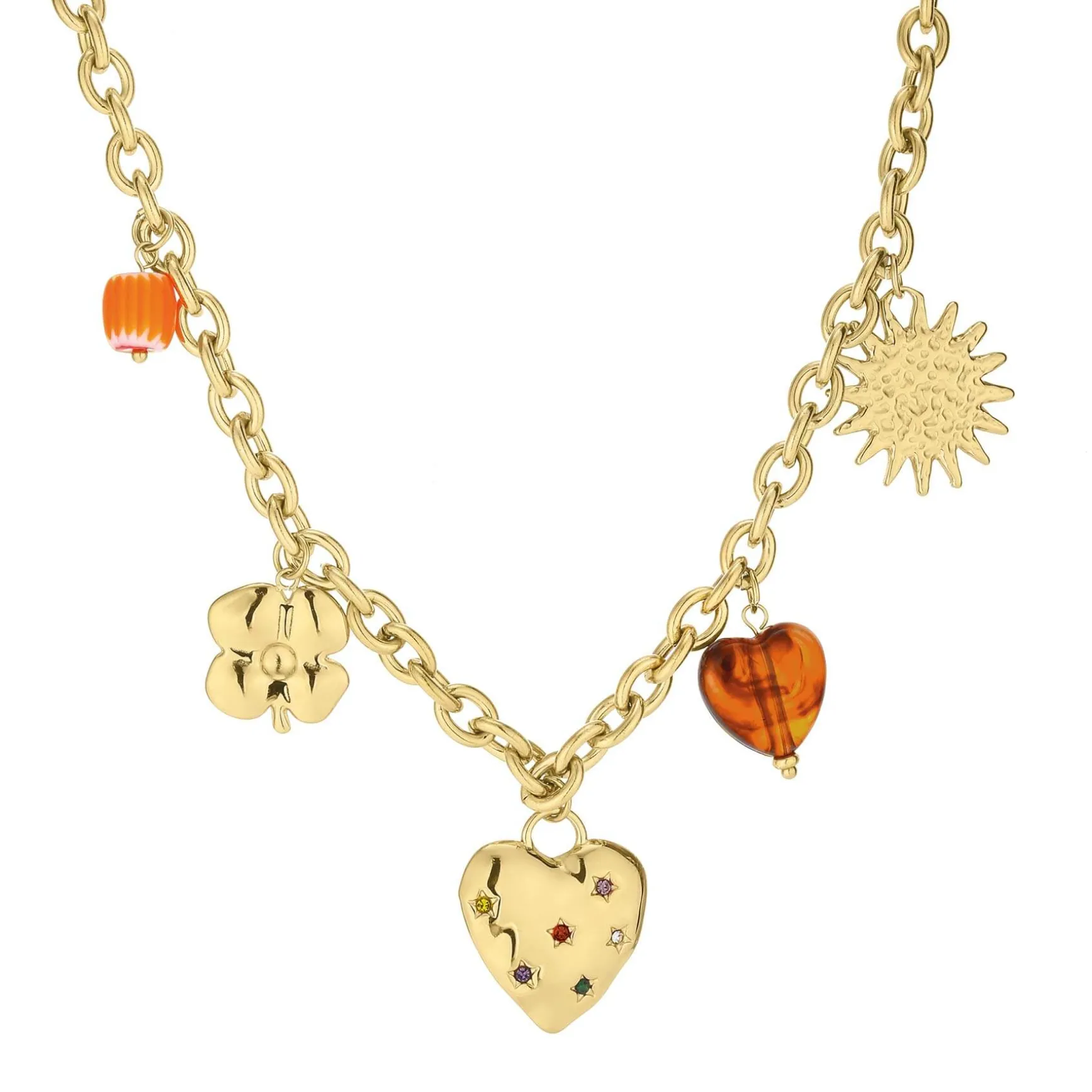 Collier Margaret acier doré or
