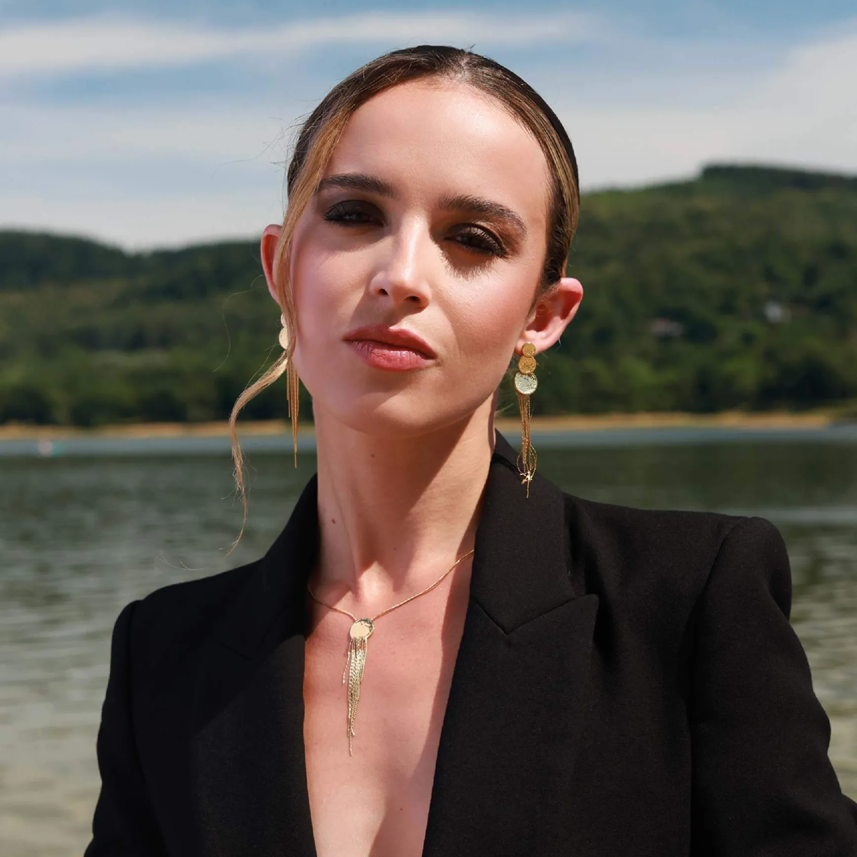 Collier Margaux acier doré or