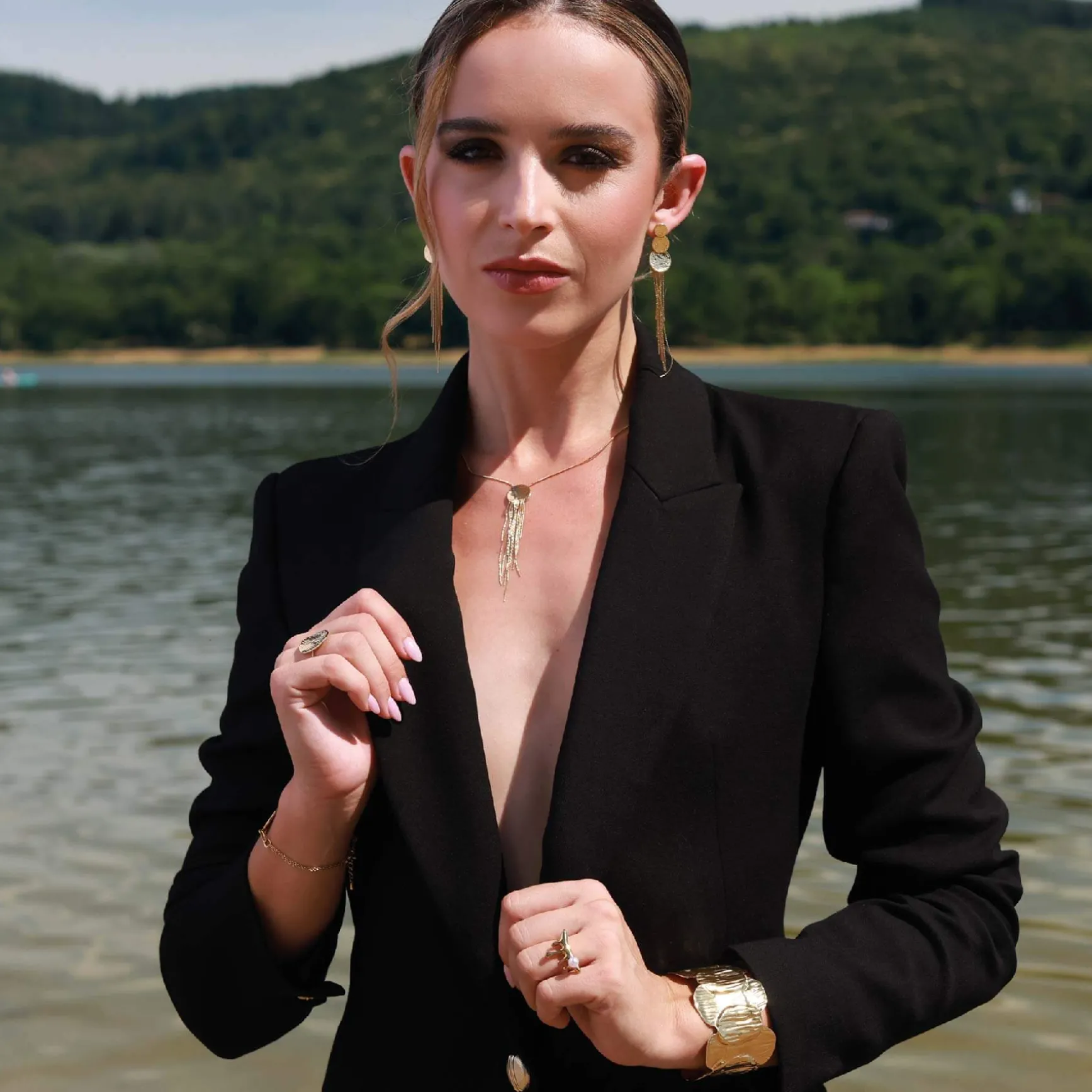 Collier Margaux acier doré or