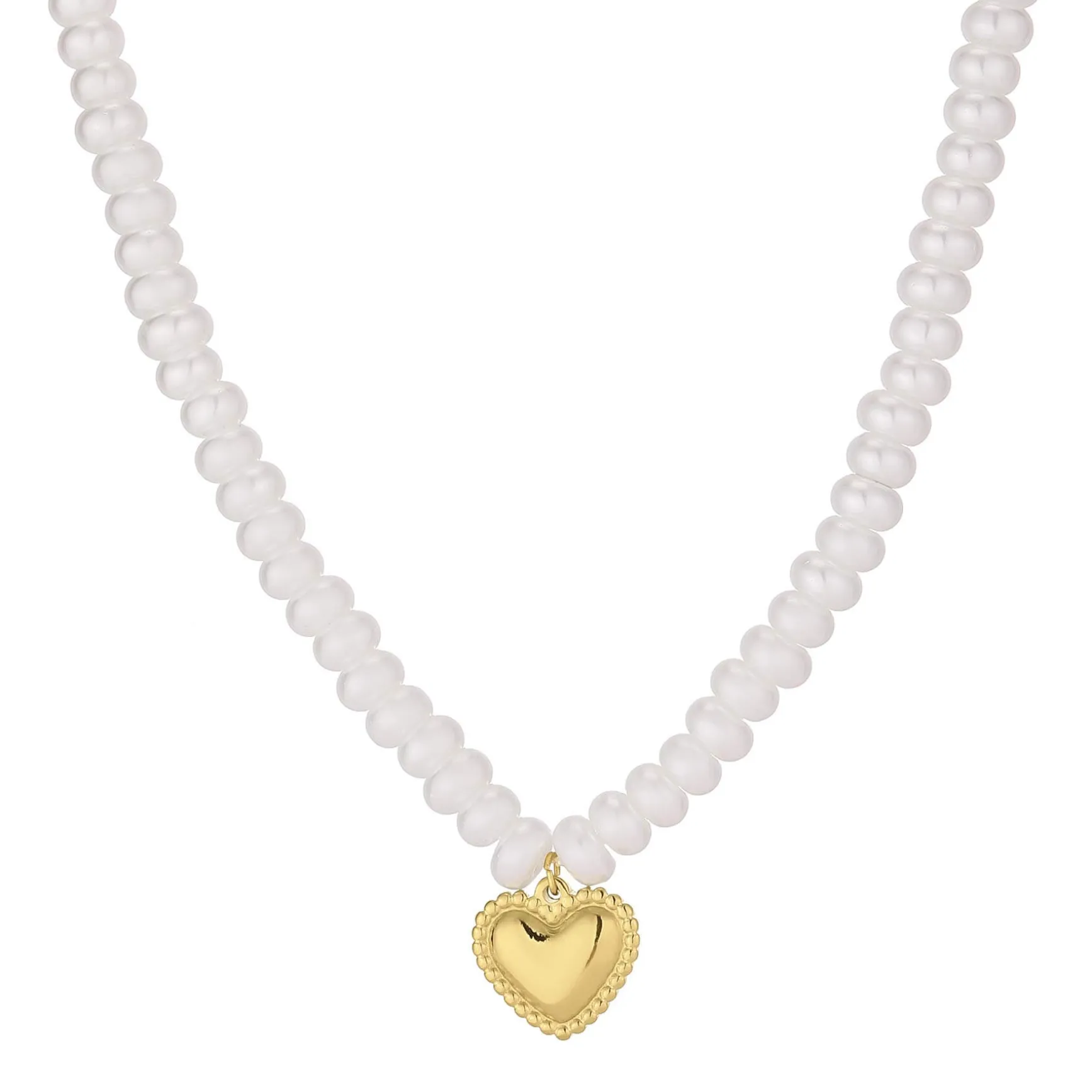 Collier Marie acier doré or